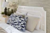 Picture of OLIVIA QUEEN HEADBOARD WITH RYDER BED FRAME, SOFT WHITE, VANILLA