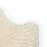 Picture of VICTORIA KING HEADBOARD WITH RYDER BED FRAME, NATURAL TWILL, VANILLA