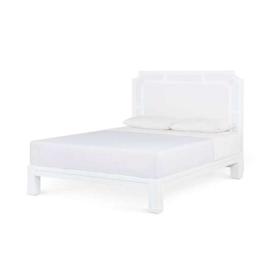 Picture of OLIVIA KING HEADBOARD WITH RYDER BED FRAME, SOFT WHITE, VANILLA
