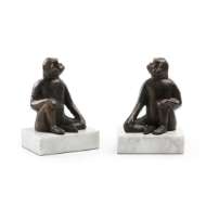 Picture of TAMARIN BOOKENDS (PAIR), BRONZE