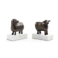 Picture of SHEEP BOOKENDS (PAIR), BRONZE