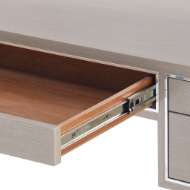 Picture of MORRIS DESK, TAUPE GRAY AND NICKEL