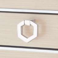 Picture of MORRIS DESK, BLANCHED OAK AND NICKEL