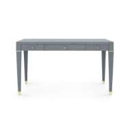 Picture of CLAUDETTE DESK, WASHED WINTER GRAY, BRASS