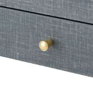 Picture of CLAUDETTE DESK, WASHED WINTER GRAY, BRASS