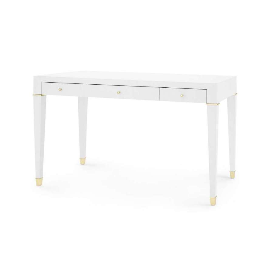 Picture of CLAUDETTE DESK, CREAM, BRASS