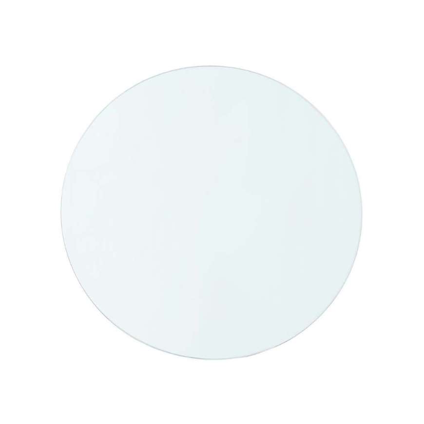 Picture of DAKOTA ROUND COFFEE TABLE GLASS TOP, CLEAR