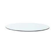 Picture of DAKOTA ROUND COFFEE TABLE GLASS TOP, CLEAR