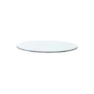 Picture of CLAUDETTE 1-DRAWER ROUND SIDE TABLE GLASS TOP, CLEAR