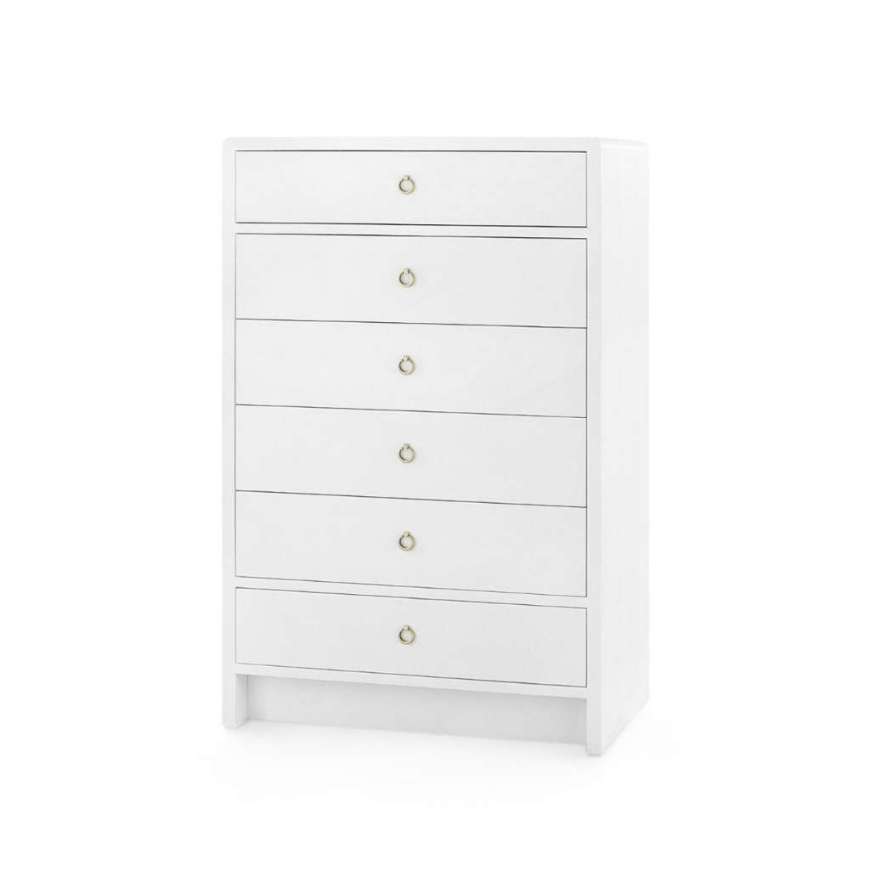 Picture of BRYANT TALL 6-DRAWER, CHIFFON WHITE
