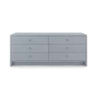 Picture of BRYANT LINEN EXTRA WIDE LARGE 6-DRAWER, WINTER GRAY