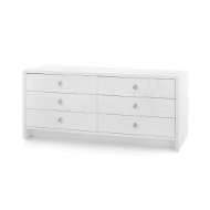 Picture of BRYANT LINEN EXTRA WIDE LARGE 6-DRAWER, CHIFFON WHITE