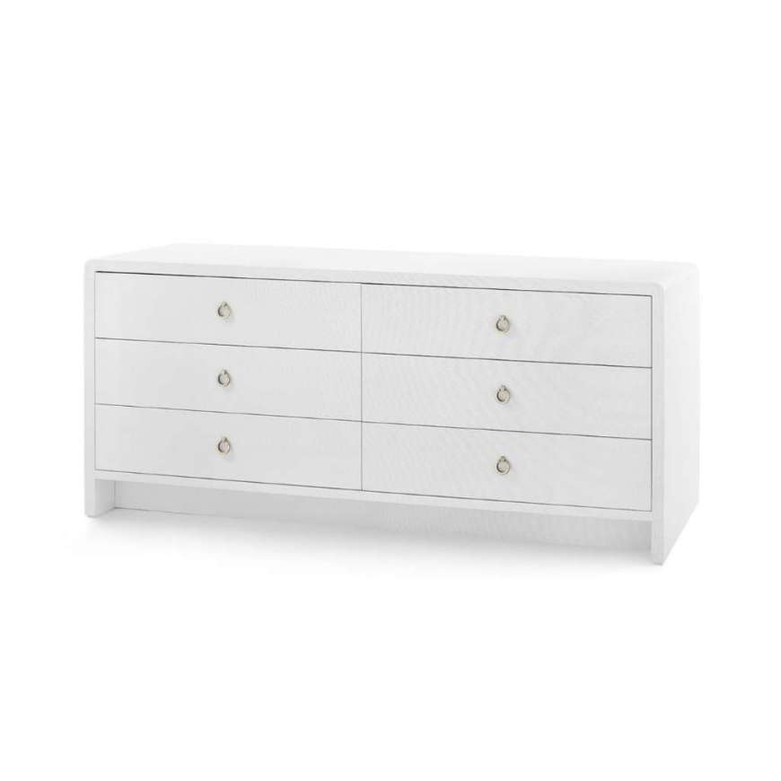 Picture of BRYANT LINEN EXTRA WIDE LARGE 6-DRAWER, CHIFFON WHITE