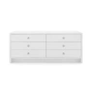 Picture of BRYANT LINEN EXTRA WIDE LARGE 6-DRAWER, CHIFFON WHITE