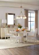 Picture of EVELYN SIDE CHAIR, DISTRESSED EGGSHELL WHITE
