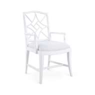 Picture of EVELYN ARMCHAIR, DISTRESSED EGGSHELL WHITE