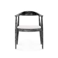 Picture of DANISH ARMCHAIR, JET BLACK