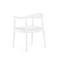 Picture of DANISH ARMCHAIR, EGGSHELL WHITE