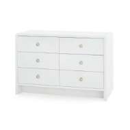 Picture of BRYANT LINEN EXTRA LARGE 6-DRAWER, CHIFFON WHITE