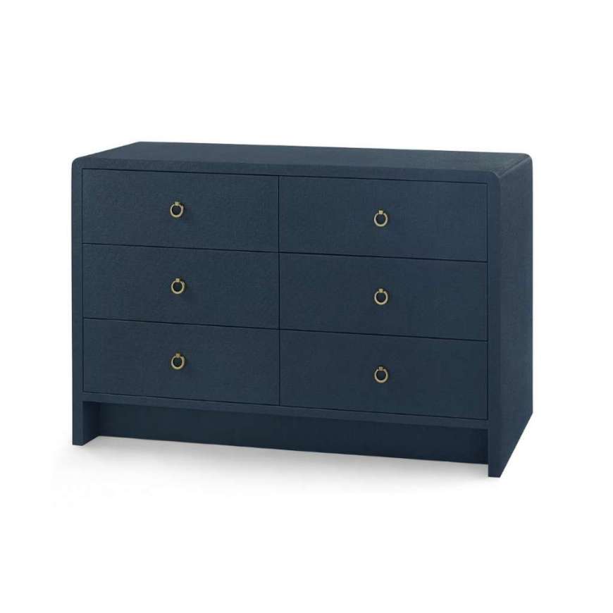 Picture of BRYANT LINEN EXTRA LARGE 6-DRAWER, BLUE STEEL