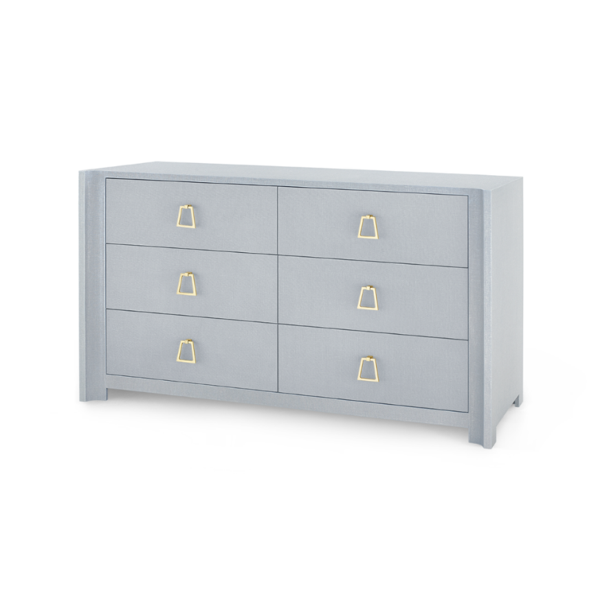 Picture of AUDREY EXTRA LARGE 6-DRAWER, WASHED WINTER GRAY