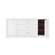 Picture of AUDREY 3-DRAWER & 2-DOOR CABINET, CREAM