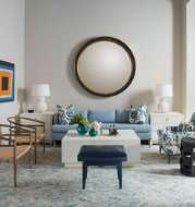 Picture of WINSTON STOOL, NAVY BLUE