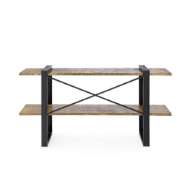 Picture of ODEON LOW SHELF, ANTIQUE BRASS AND DARK BRONZE