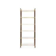 Picture of PIERCE ETAGERE, BRONZE AND POLISHED BRASS