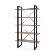 Picture of ODEON ETAGERE, ANTIQUE BRASS AND DARK BRONZE