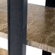 Picture of ODEON ETAGERE, ANTIQUE BRASS AND DARK BRONZE