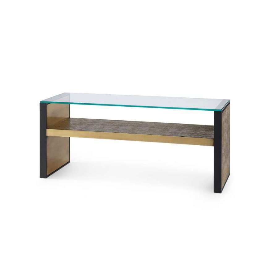 Picture of ODEON LARGE BENCH/COFFEE TABLE GLASS TOP, CLEAR