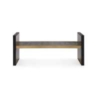 Picture of ODEON LARGE BENCH/COFFEE TABLE, ANTIQUE BRASS AND DARK BRONZE