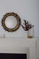 Picture of ERIS MIRROR, ANTIQUE BRASS
