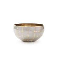 Picture of LOOM MEDIUM BOWL, SILVER AND BRASS