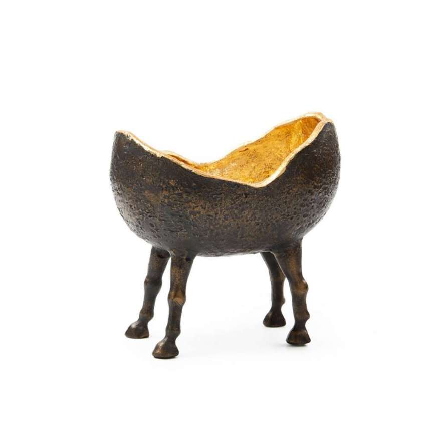 Picture of BELMONT BOWL, BRONZE AND GOLD LEAF