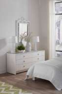 Picture of CHLOE MIRROR, EGGSHELL WHITE