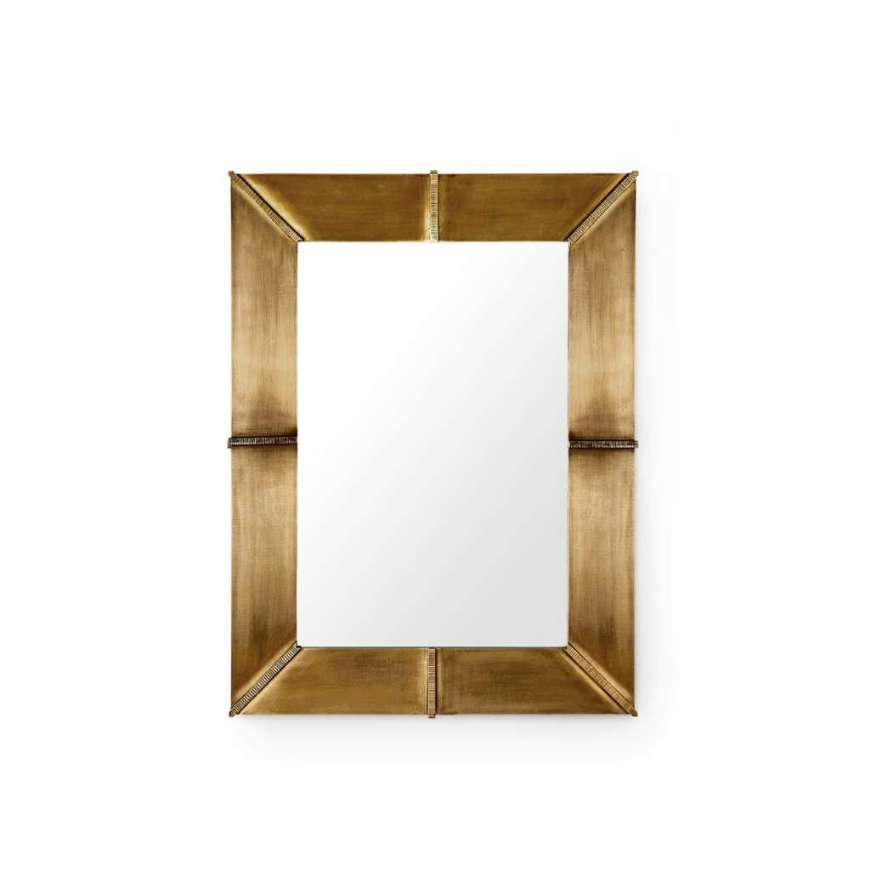 Picture of BREA MIRROR, ANTIQUE BRASS