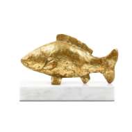 Picture of CARP FISH STATUE, GOLD LEAF