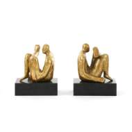 Picture of AMADEO SITTING STATUE (PAIR), GOLD LEAF