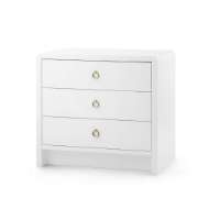 Picture of BRYANT 3-DRAWER SIDE TABLE, WHITE PEARL