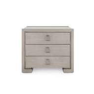 Picture of BLAKE 3-DRAWER SIDE TABLE, TAUPE GRAY