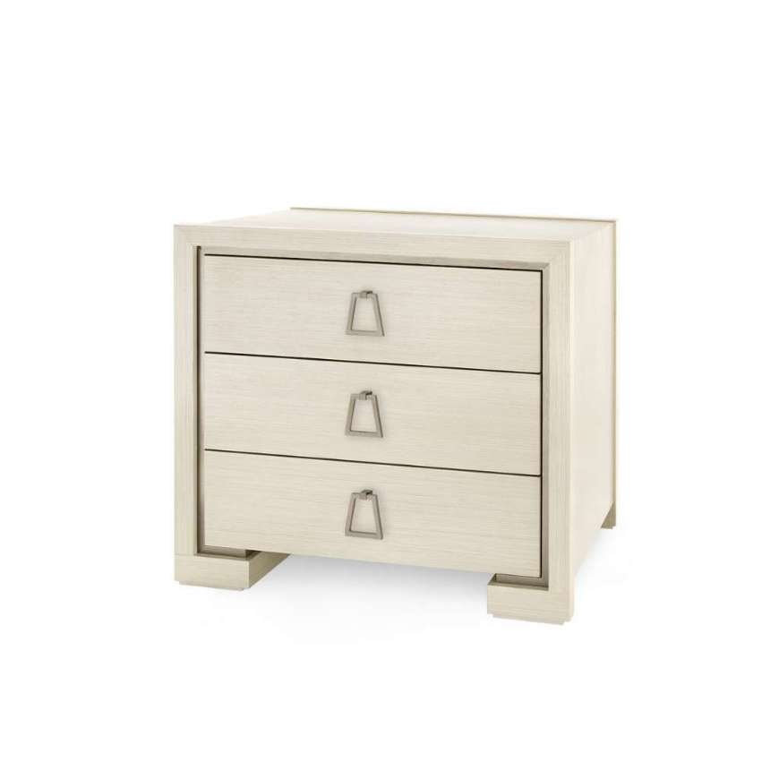 Picture of BLAKE 3-DRAWER SIDE TABLE, BLANCHED OAK