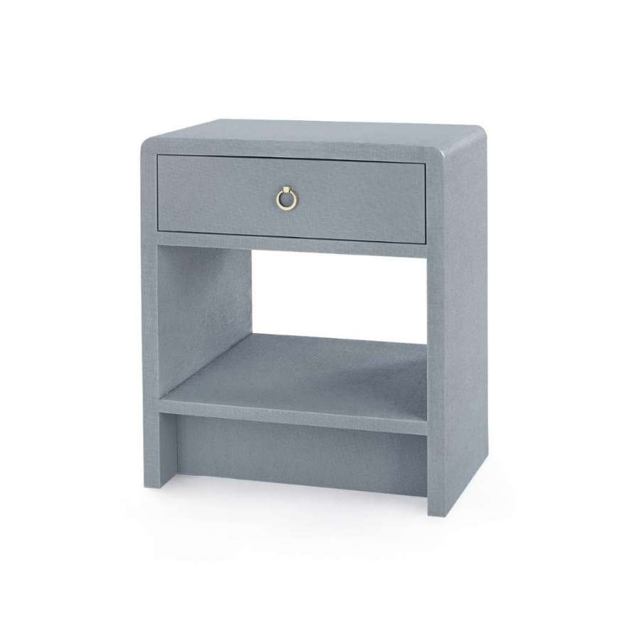 Picture of BENJAMIN LINEN 1-DRAWER SIDE TABLE, WINTER GRAY