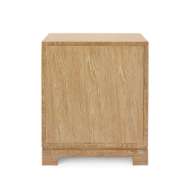 Picture of BERKELEY 3-DRAWER SIDE TABLE W/ ANTIQUE BRASS PULL, BLOND