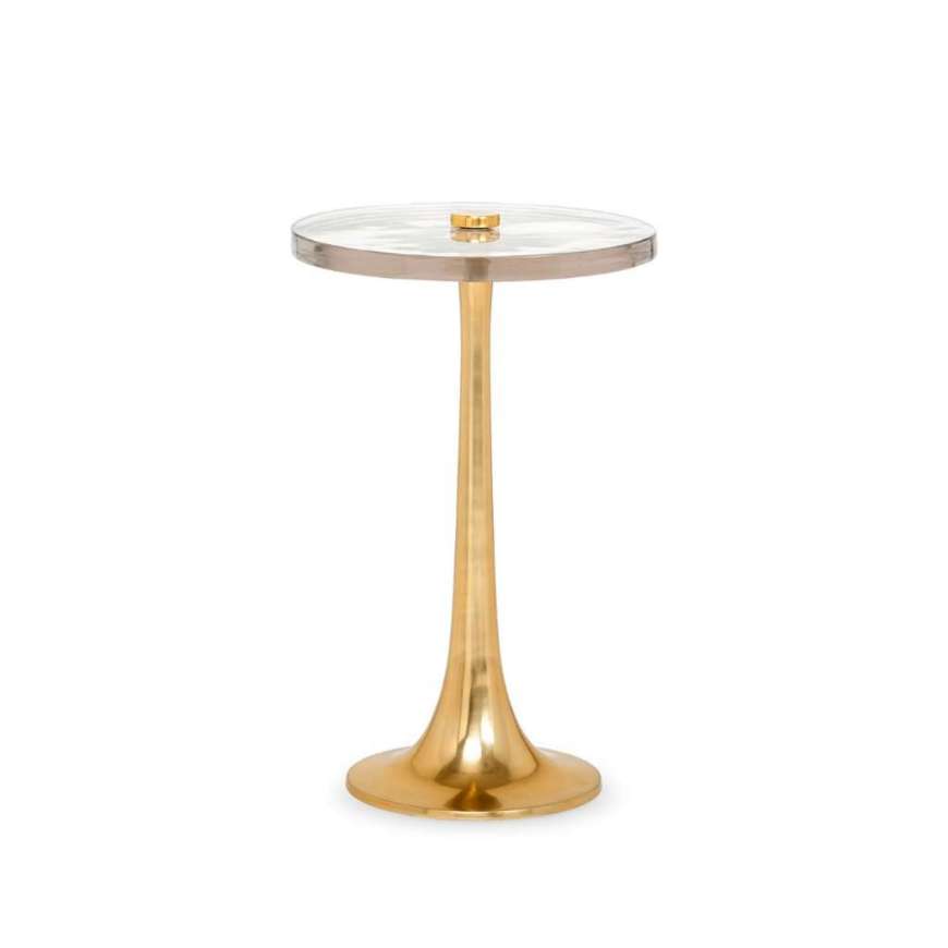 Picture of ANTONIA SIDE TABLE, POLISHED BRASS