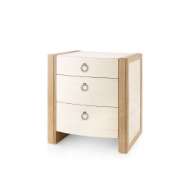 Picture of ALBERT 3-DRAWER SIDE TABLE, LIGHT NATURAL SHIMMER