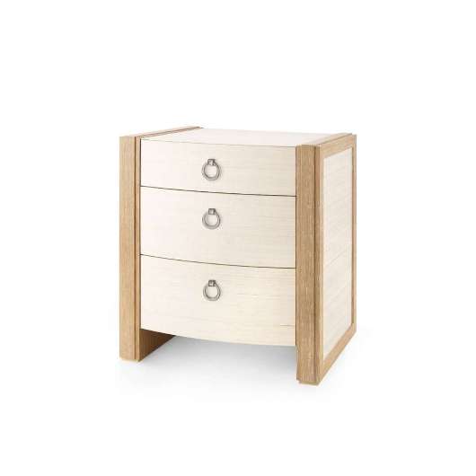 Picture of ALBERT 3-DRAWER SIDE TABLE, LIGHT NATURAL SHIMMER