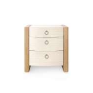 Picture of ALBERT 3-DRAWER SIDE TABLE, LIGHT NATURAL SHIMMER