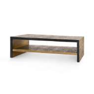 Picture of ODEON COFFEE TABLE, ANTIQUE BRASS AND DARK BRONZE